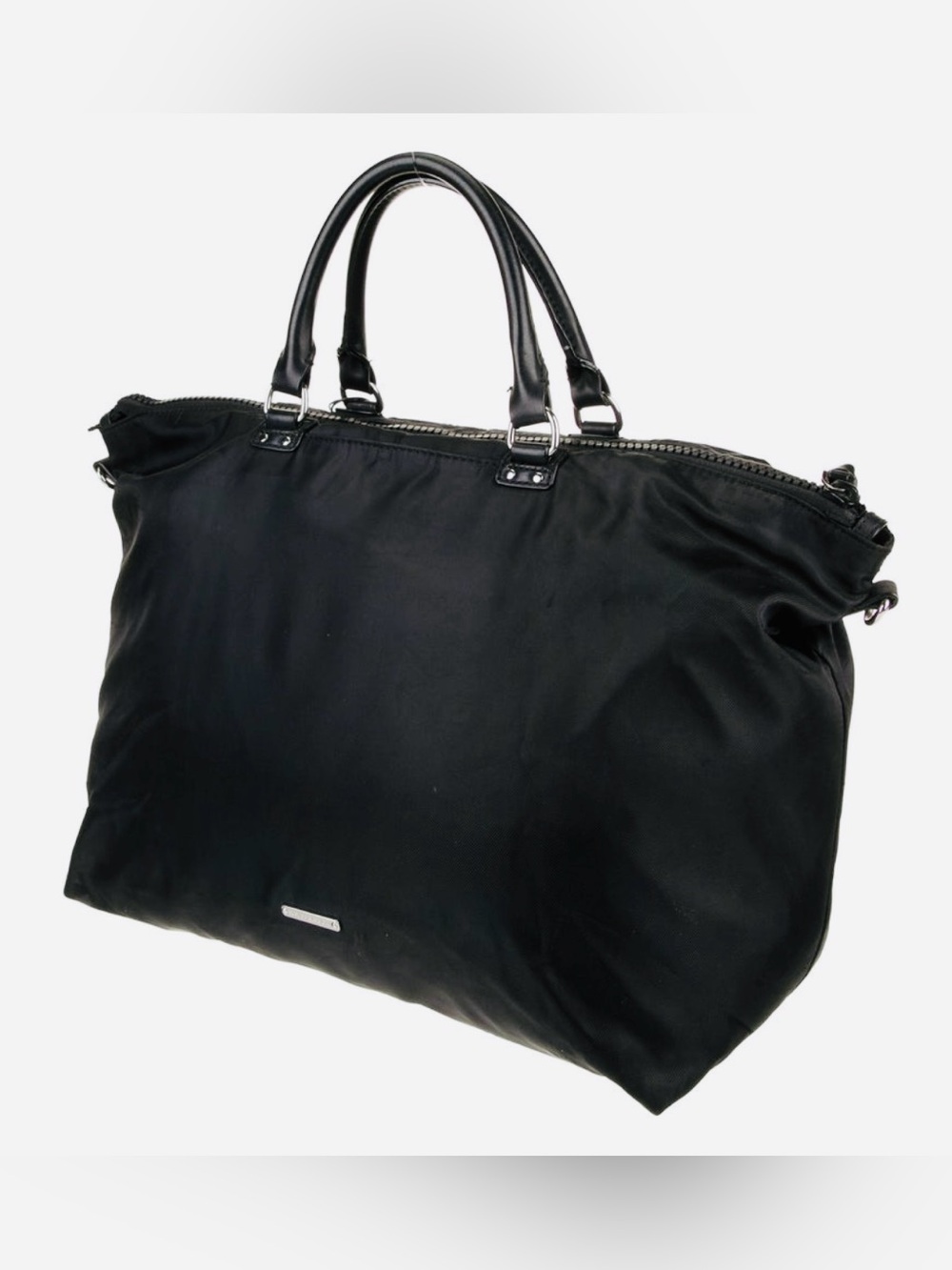 Rebecca Minkoff Top Handle with zip closure and silver tone hardware